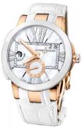 Ulysse Nardin Damklocka 246-10-391 Ladies Executive Vit/Läder Ø40 mm