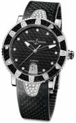 Ulysse Nardin Damklocka 8103-101E-3C-12 Ladies Diver Svart/Gummi Ø40