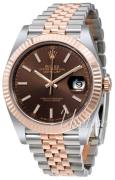 Rolex Herrklocka 126331-0002 Datejust41 Brun/18 karat roséguld Ø41