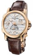 Ulysse Nardin Herrklocka 246-55-60 Dual Time Silverfärgad/Läder