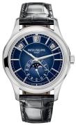 Patek Philippe Herrklocka 5205G/013 Complications Blå/Läder Ø40 mm