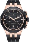 Edox Herrklocka 10110-357RNCA-NIR Delfin Svart/Gummi Ø43 mm