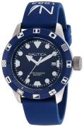 Nautica Herrklocka NAI09511G Analog Blå/Gummi Ø44 mm