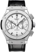 Hublot Herrklocka 521.NX.2610.LR Classic Fusion Silverfärgad/Läder