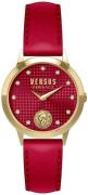 Versus by Versace Damklocka VSP571221 Strandbank Röd/Läder Ø34 mm