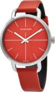 Calvin Klein Damklocka K7B231YM Orange/Läder Ø36 mm