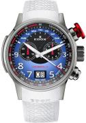 Edox Herrklocka 38001-TINR-BUDN Chronorally Blå/Gummi Ø48 mm