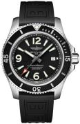 Breitling Herrklocka A17367D71B1S1 Superocean 44 Svart/Gummi Ø44 mm