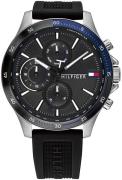 Tommy Hilfiger Herrklocka 1791724 Svart/Gummi Ø46 mm