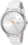 Lacoste Damklocka 2001005 Silverfärgad/Läder Ø38 mm