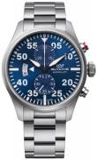 Glycine Herrklocka GL0354 Airpilot Chrono Blå/Stål Ø44 mm