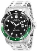 Invicta Herrklocka 39092 Pro Diver Svart/Stål Ø48 mm