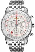 Breitling Herrklocka AB0441211G1A1 Navitimer Gmt Silverfärgad/Stål