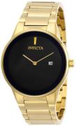 Invicta Herrklocka 29470 Svart/Gulguldtonat stål Ø40 mm