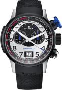 Edox Herrklocka 38001-TINNBU-BN Chronorally Silverfärgad/Gummi Ø48