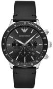 Emporio Armani Herrklocka AR11243 Mario Svart/Läder Ø43 mm