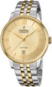 Festina Herrklocka F20483-1 Dress Gulguldstonad/Gulguldtonat stål