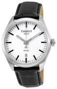 Tissot Herrklocka T101.410.16.031.00 PR 100 Gent Silverfärgad/Läder