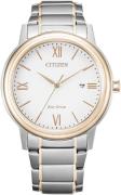 Citizen Herrklocka AW1676-86A Vit/Gulguldtonat stål Ø41.4 mm