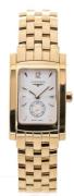 Longines Damklocka L5.155.6.16.6 DolceVita Vit/18 karat gult guld