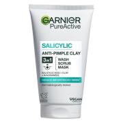 Garnier PureActive Salicylic 3-In-1 Anti-Pimple Clay Wash Scrub M
