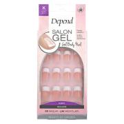 Depend Salon Gel Pink Short Square 24 st