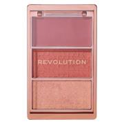 Revolution Beauty Blush Icon Palette Aura Points Rose 9,8g