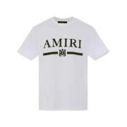 Amiri it Bar Tee med Amiri Logo White, Herr