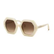 Philipp Plein Sunglasses Beige, Dam