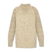 Maison Margiela Tröja med stående krage Beige, Dam