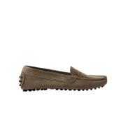 Scarosso Ashley Suede Loafers - Handgjorda italienska körskor Brown, D...