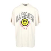 Barrow Beige Oversize Bomull T-shirts och Polos Beige, Herr