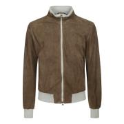 Barba Napoli Bomber Jackets Brown, Herr