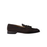 Scarosso Lätta Duccio Loafers i Mocka Brown, Herr