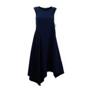 High Midi Dresses Blue, Dam