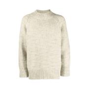 Maison Margiela Chunky-Stickad Crew-Neck Jumper Green, Herr