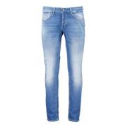 Dondup Slim-Fit Jeans för den moderna mannen Blue, Herr