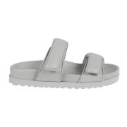 Gia Borghini Flat Sandals Gray, Dam