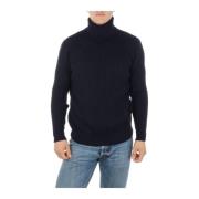 Tagliatore Turtlenecktröja med Shadow Original-stil Blue, Herr