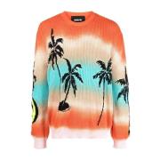 Barrow Stilfull Palm Tree Print Tröja Multicolor, Herr