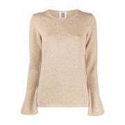 By Malene Birger 18T Twill Beige Stickat Beige, Dam