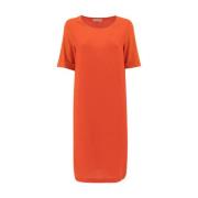 Le Tricot Perugia Short Dresses Orange, Dam