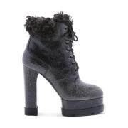 Casadei Fjällälskare Snörstövlar Black, Dam