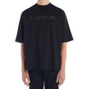 Lanvin Svarta Oversized T-shirts och Polos Black, Herr