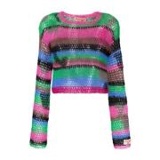 Andersson Bell Round-neck Knitwear Multicolor, Dam