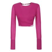 Andamane Long Sleeve Tops Pink, Dam