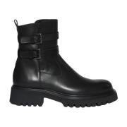 Guglielmo Rotta Svarta ankelboots i läder Black, Dam