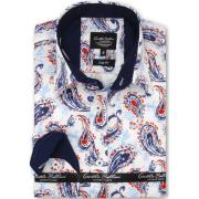 Gentile Bellini Paisley Stilfull Vit Skjorta Slim Fit - 3096 - Vit Män...