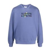 Maison Kitsuné Sweatshirts Purple, Herr