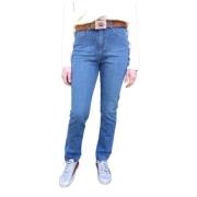 Denim Studio Colette Straight Leg Jeans Blue, Dam